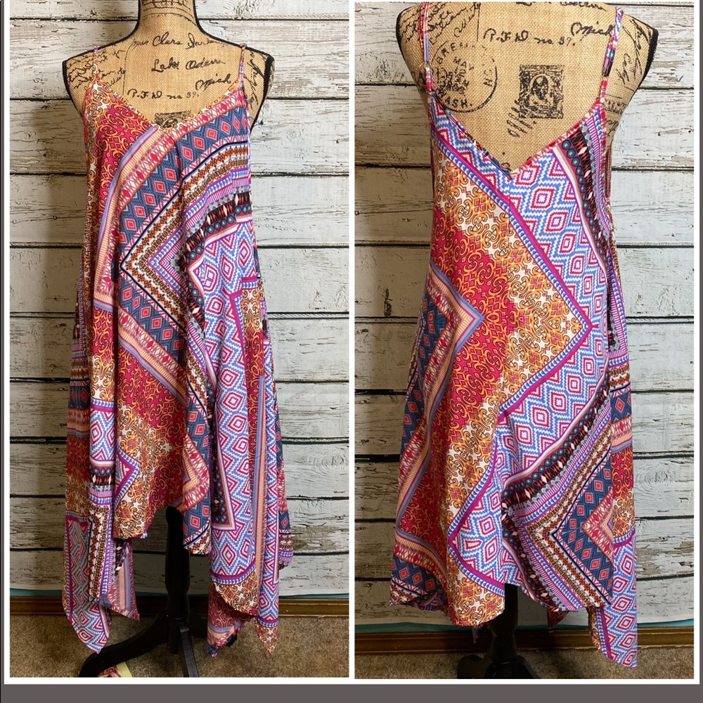 Elan Multicolored Sundress Dress Size Medium